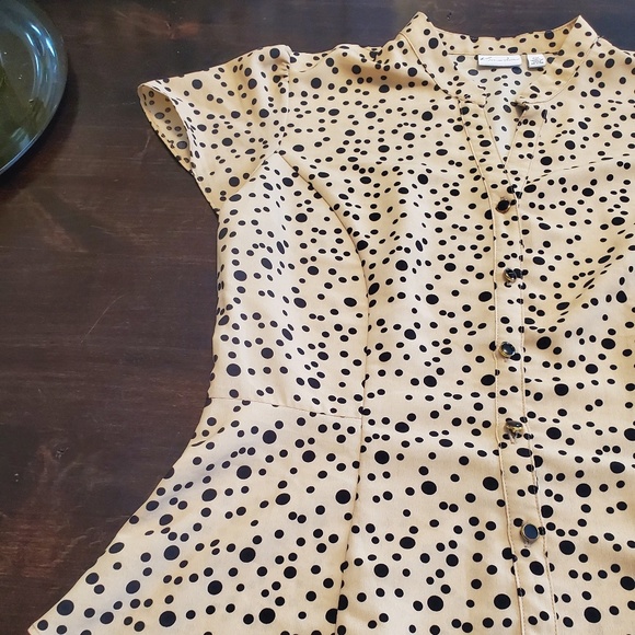 Kim Roger's Peplum Button Up - Picture 1 of 5